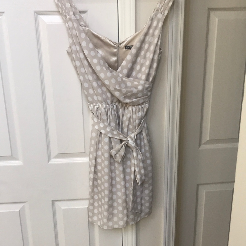 Express polka dot dress